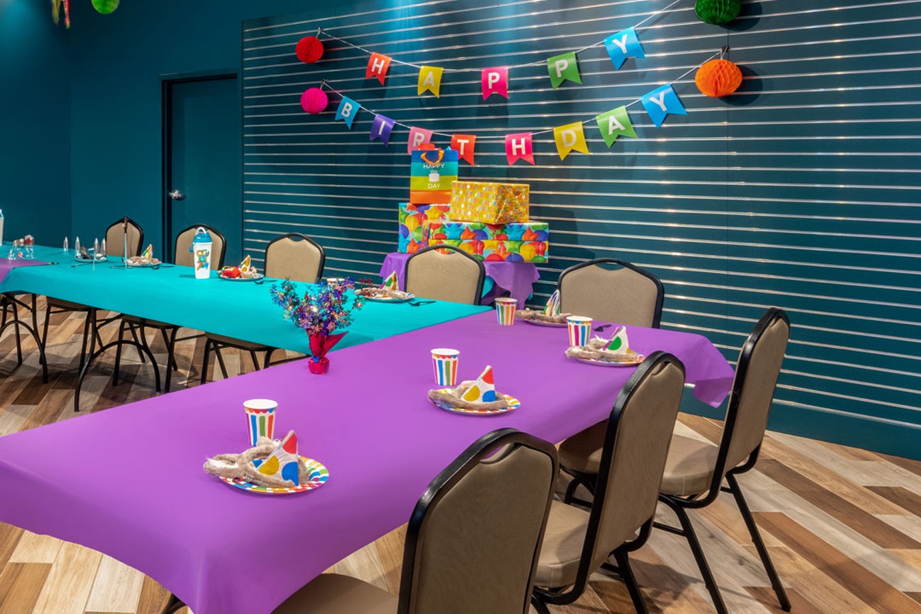 birthday party set up