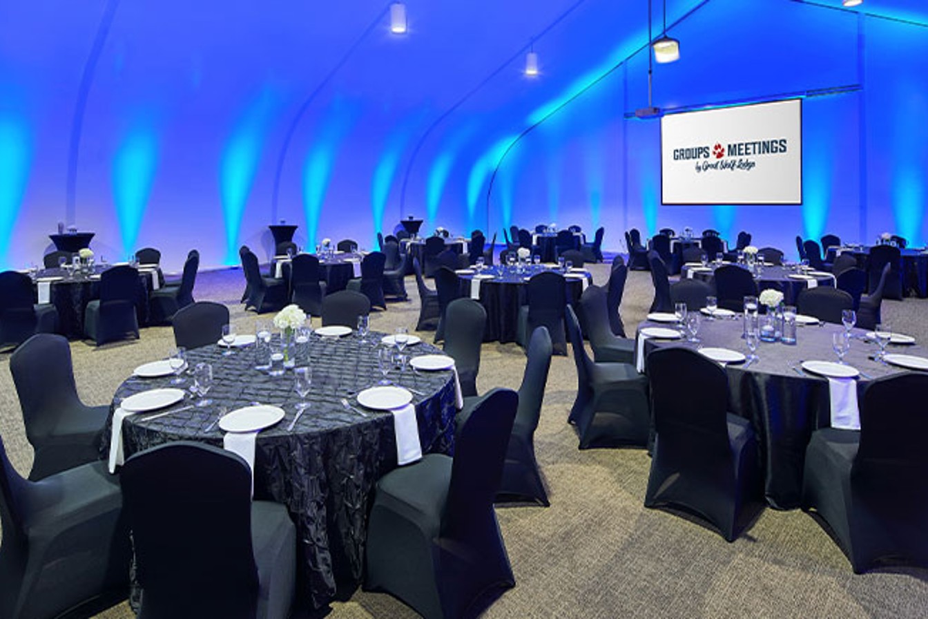 meeting room set up for a big event