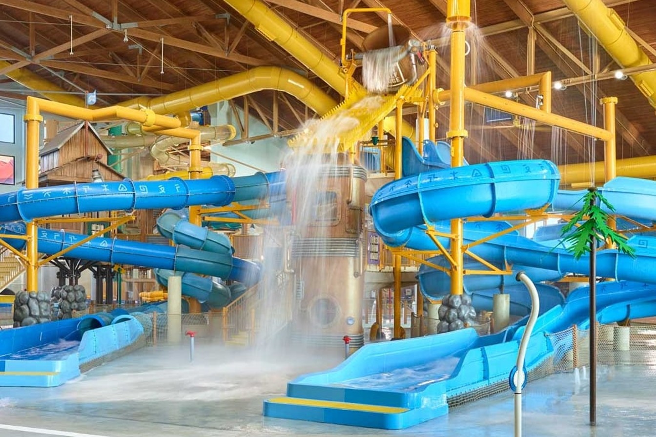 water park tree fort in New England