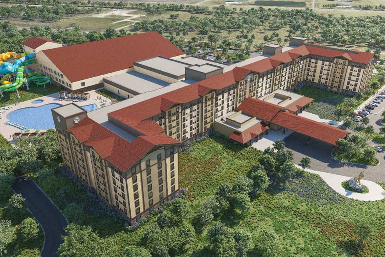 rendering of the waterpark resort in Webster TX