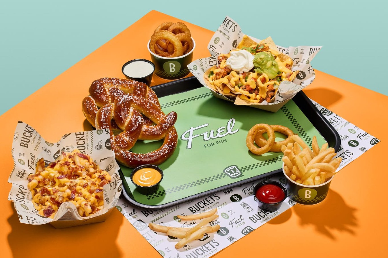 Buckets Food Tray