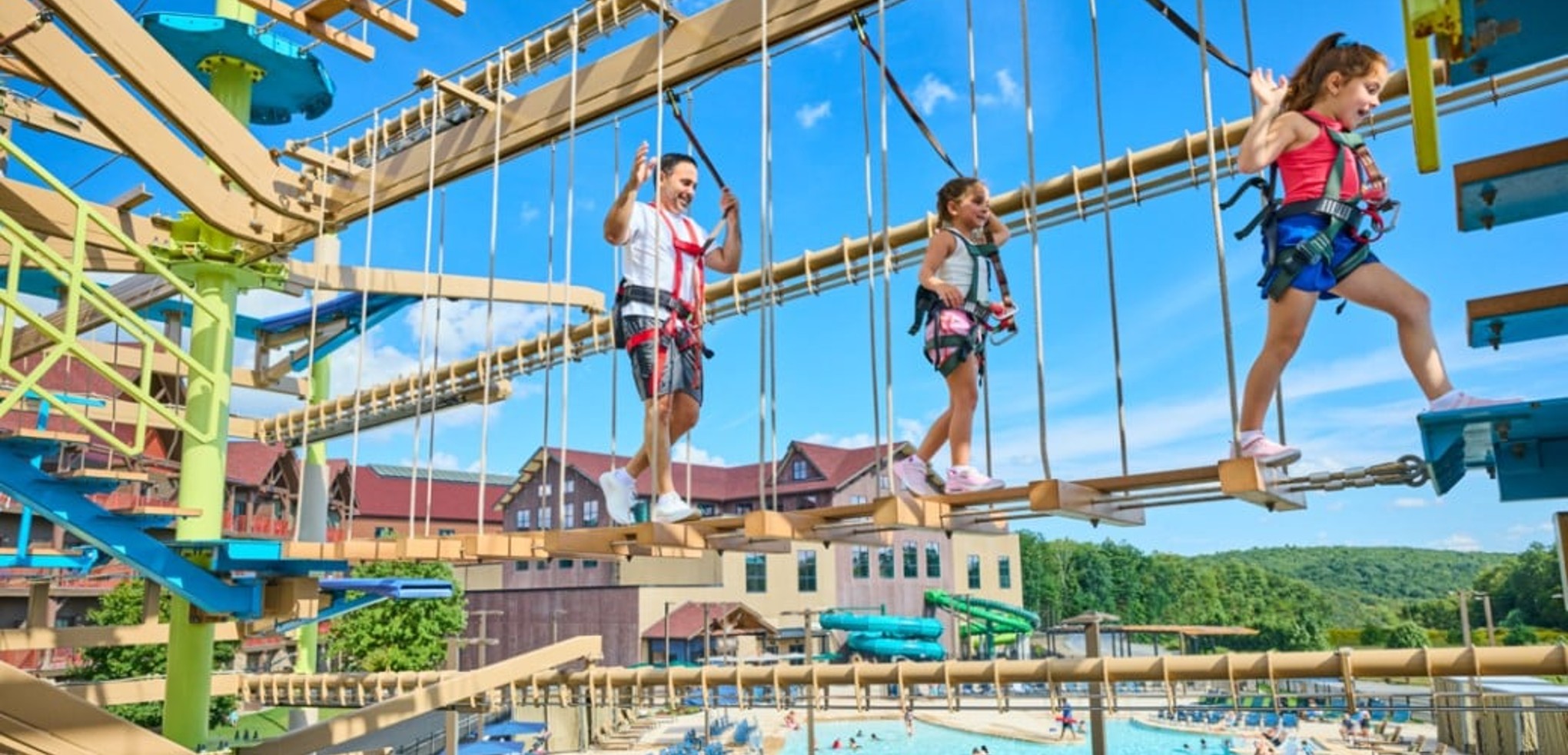 Outdoor Howlers Peak Ropes Course