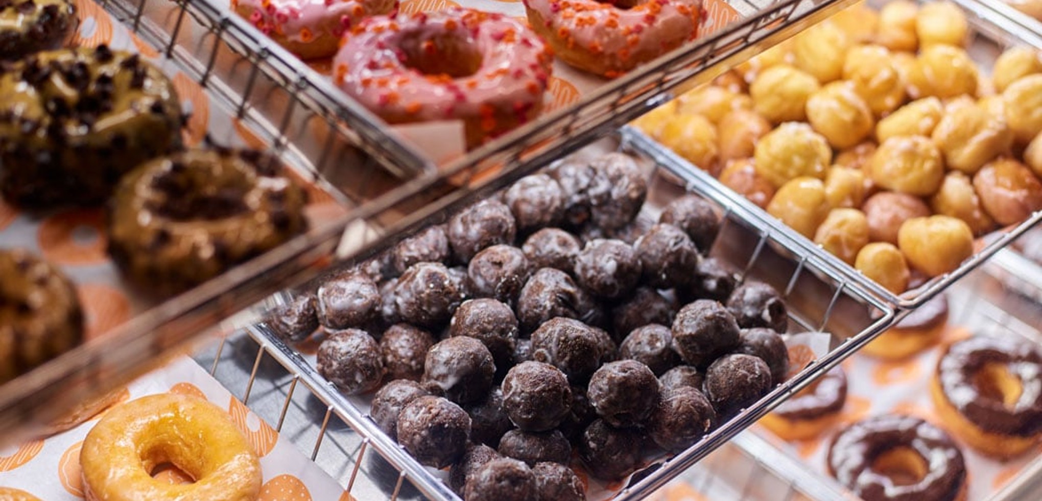 view of dounts at Dunkin'