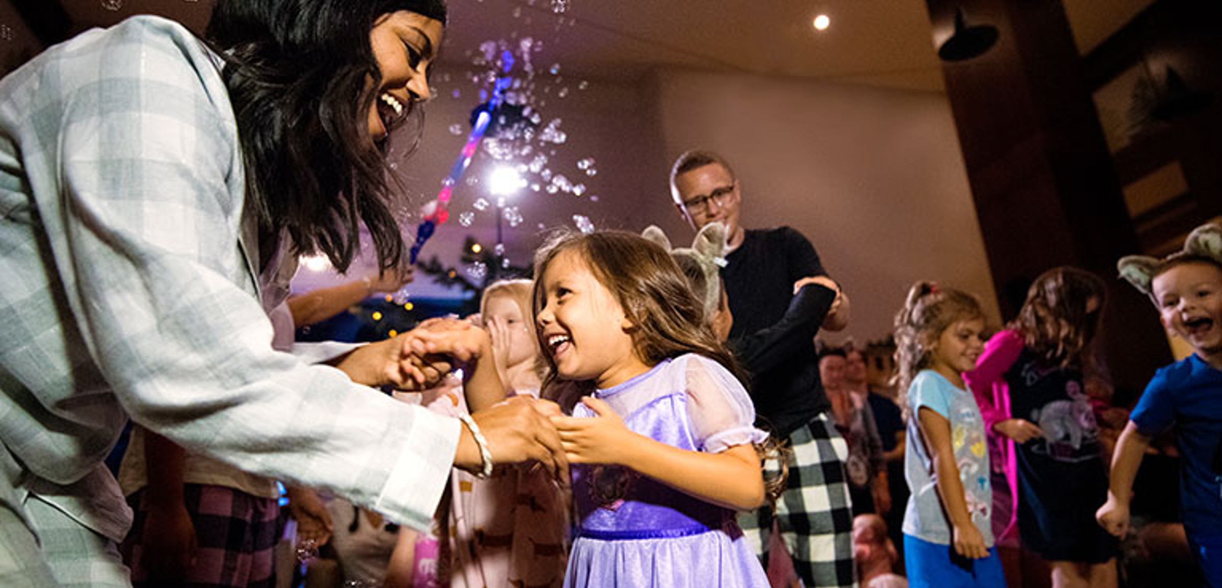 Kids dancing at dance party