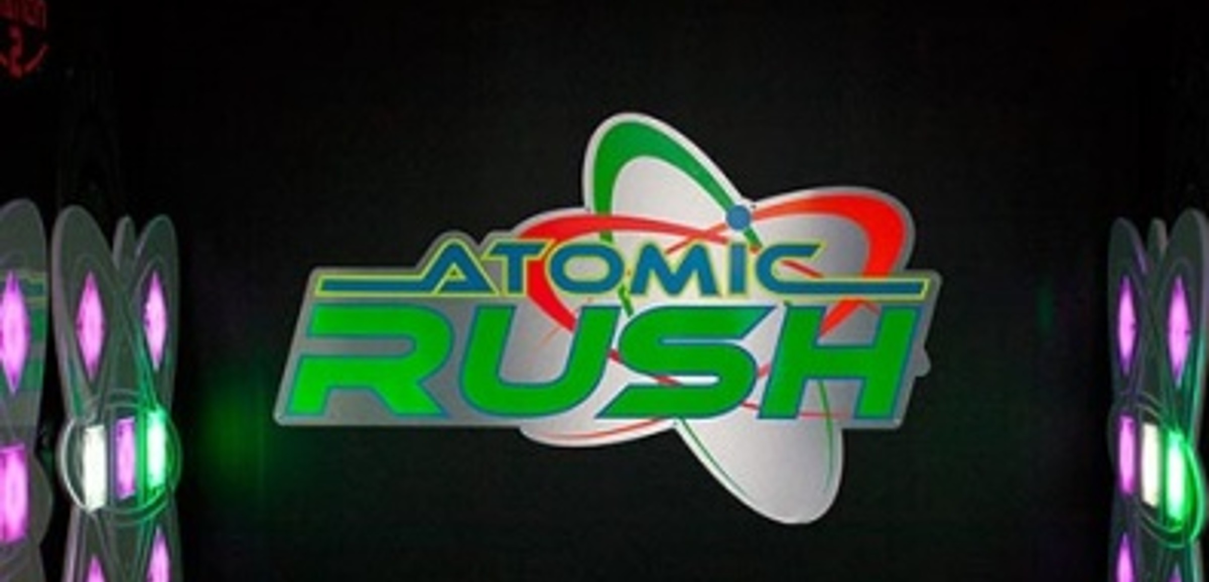 The entrance to AtomicRUSH at Great Wolf Lodge indoor water park and resort.