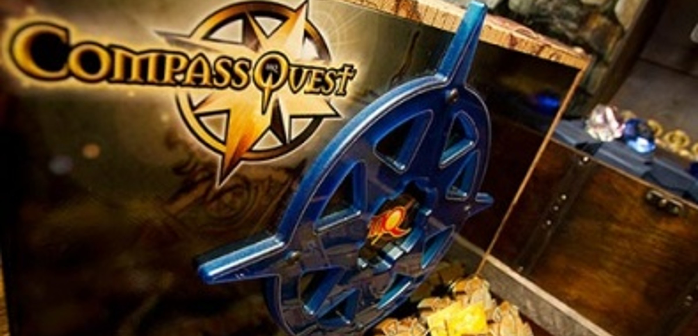 A Compass Quest treasure chest at Great Wolf Lodge indoor water park and resort.