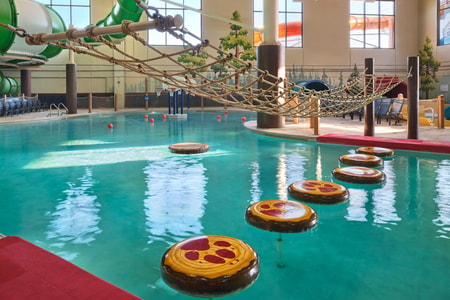 lily pad float in indoor pool