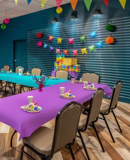 birthday party set up