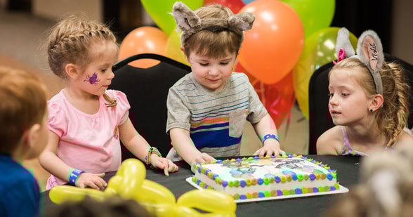 boys celebrating his birthday
