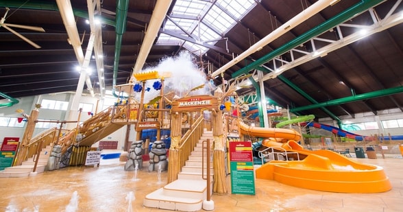 kids play area in waterpark at Anaheim