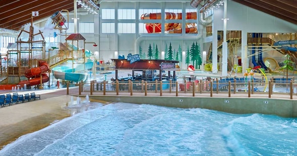wave pool in water park in arizona