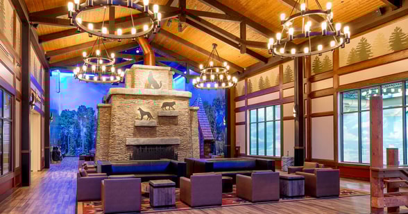 Lobby at Great Wolf Lodge Chicago Illinois