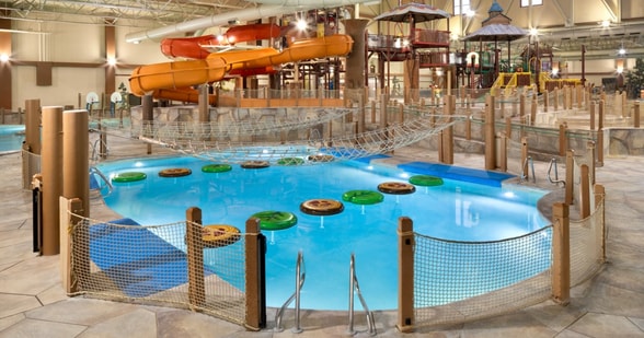 water slides at waterpark in mason