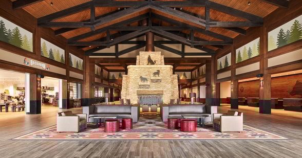 lobby area Great Wolf Lodge Manteca