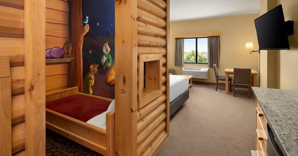 KidCabin suite at great wolf lodge Anaheim