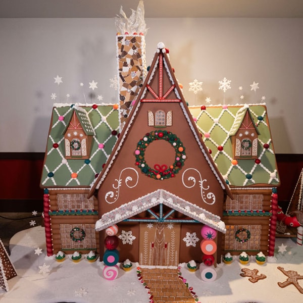 top view of gingerbread house maryland