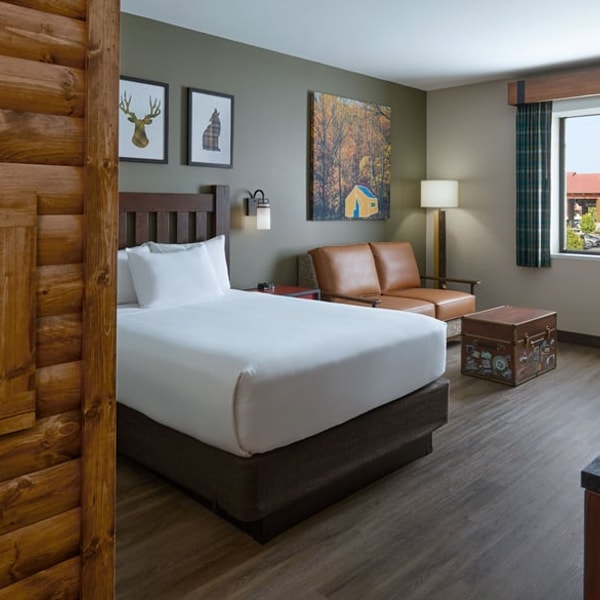 double queen bed in a KidCabin suite