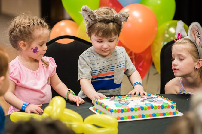 boys celebrating his birthday