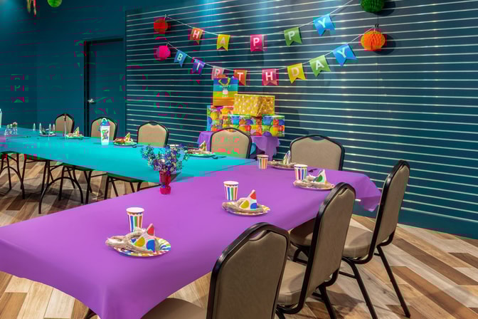 birthday party set up