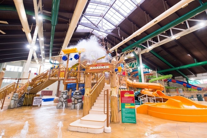 kids play area in waterpark at Anaheim