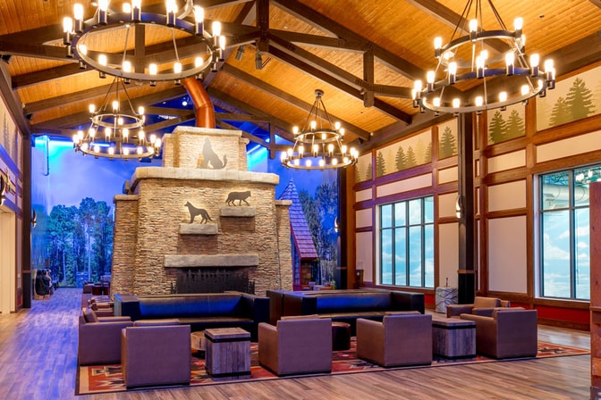 Lobby at Great Wolf Lodge Chicago Illinois