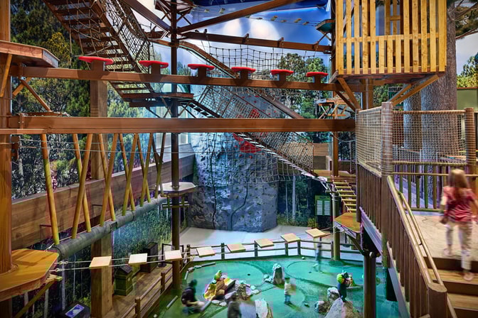 Ropes course at Chicago waterpark 