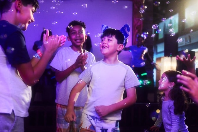 kids dancing during a dance party
