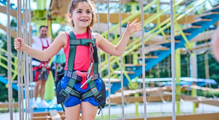 Outdoor Howlers Peak Ropes Course