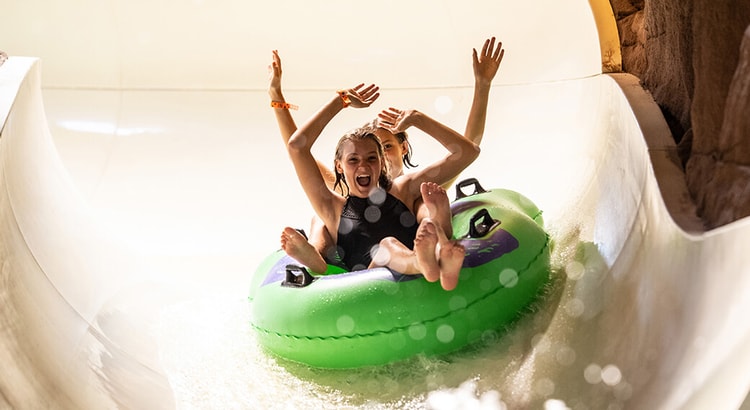 image of Half moon lake water slide at Wisconsin Dells