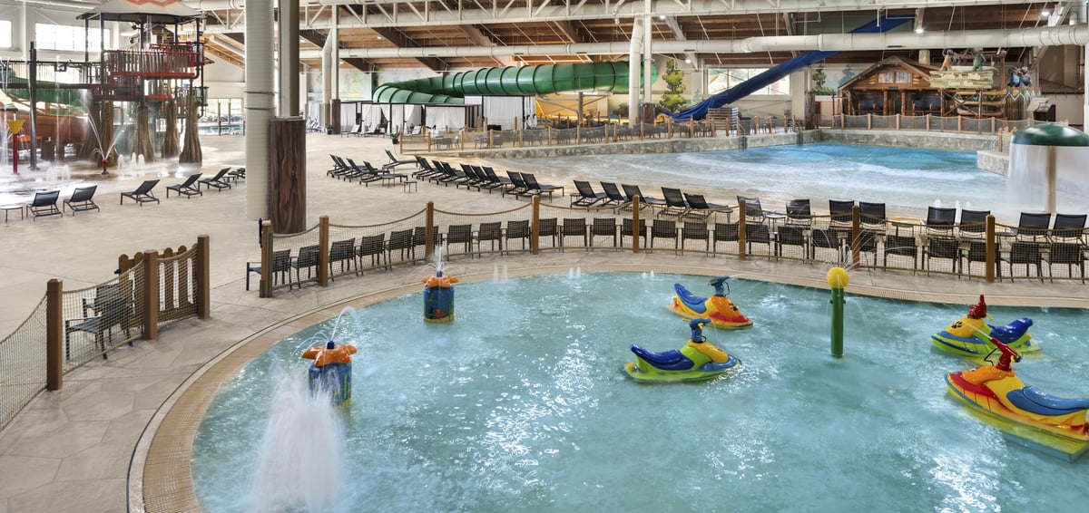 View of the Great Wolf Lodge water park in Concord near Charlotte, NC