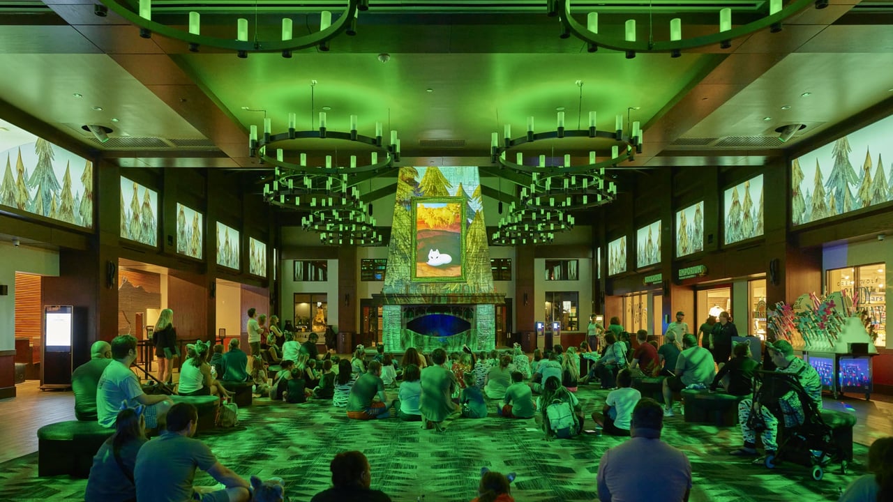 Immersive story telling about a wolf