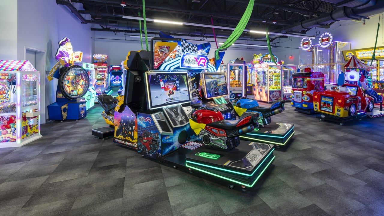 Augmented racing bikes at the arcade