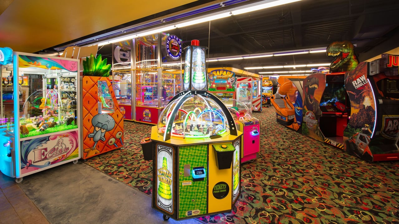 Different activities available at the arcade