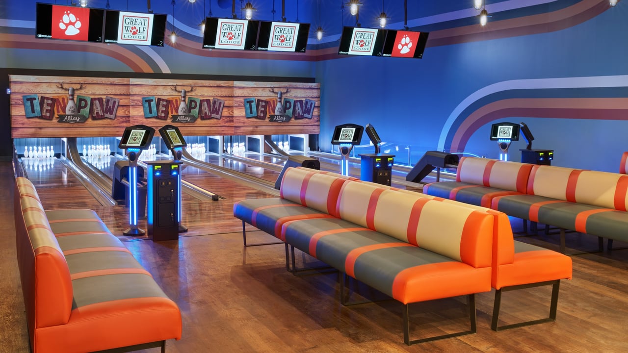 Overall view of the bowling area
