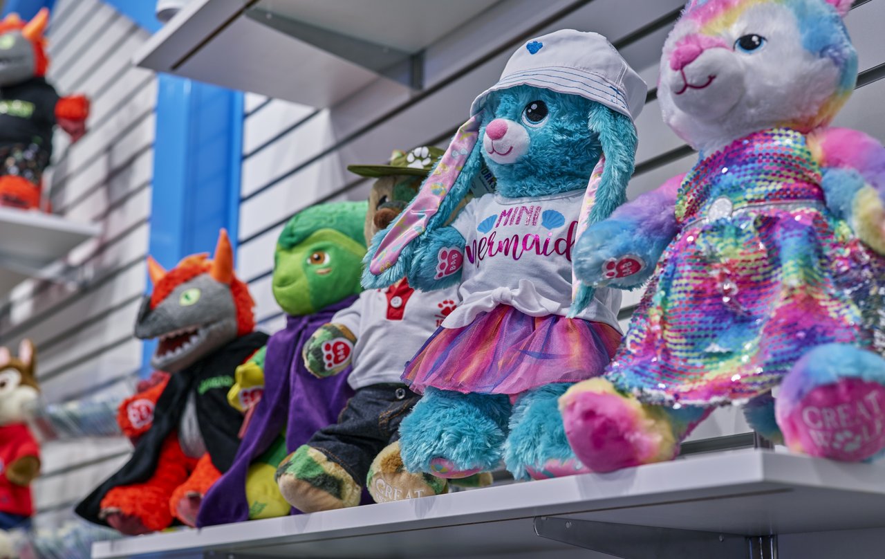 different stuff toy characters in a shop