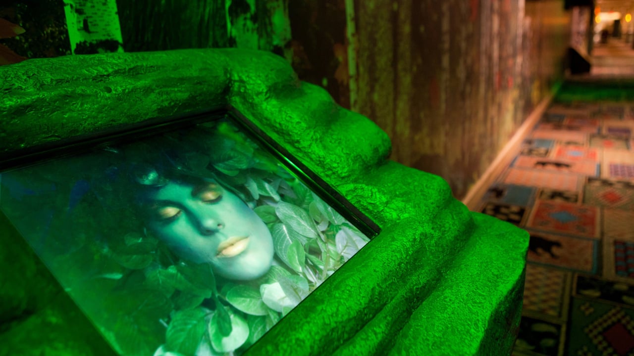  A digital screen displaying Serena, the queen Pixie