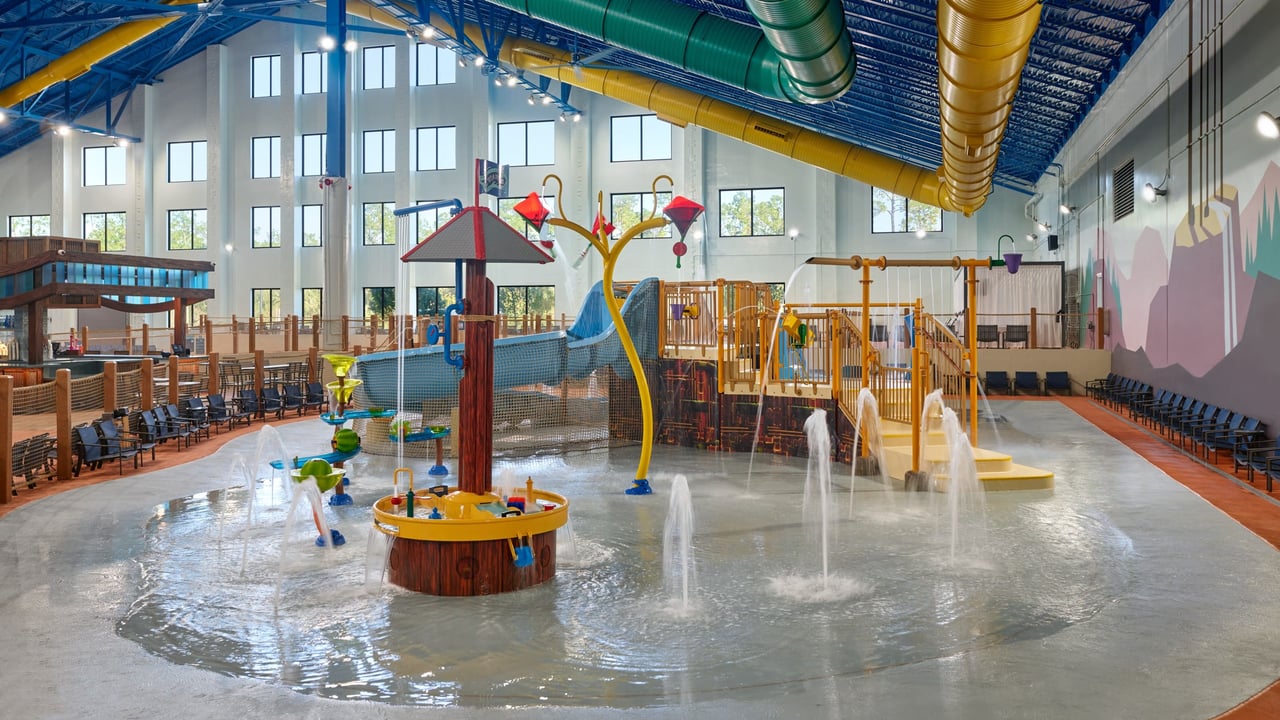 kiddie slides at Great Wolf Lodge
