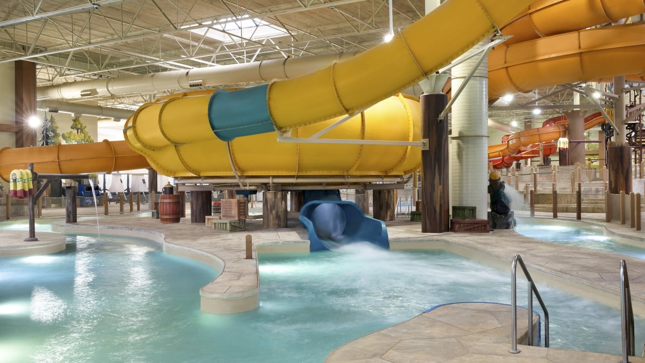 view of the Coyote Cannon landing pool in Mason OH