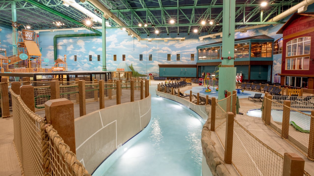 straight away view of lazy river