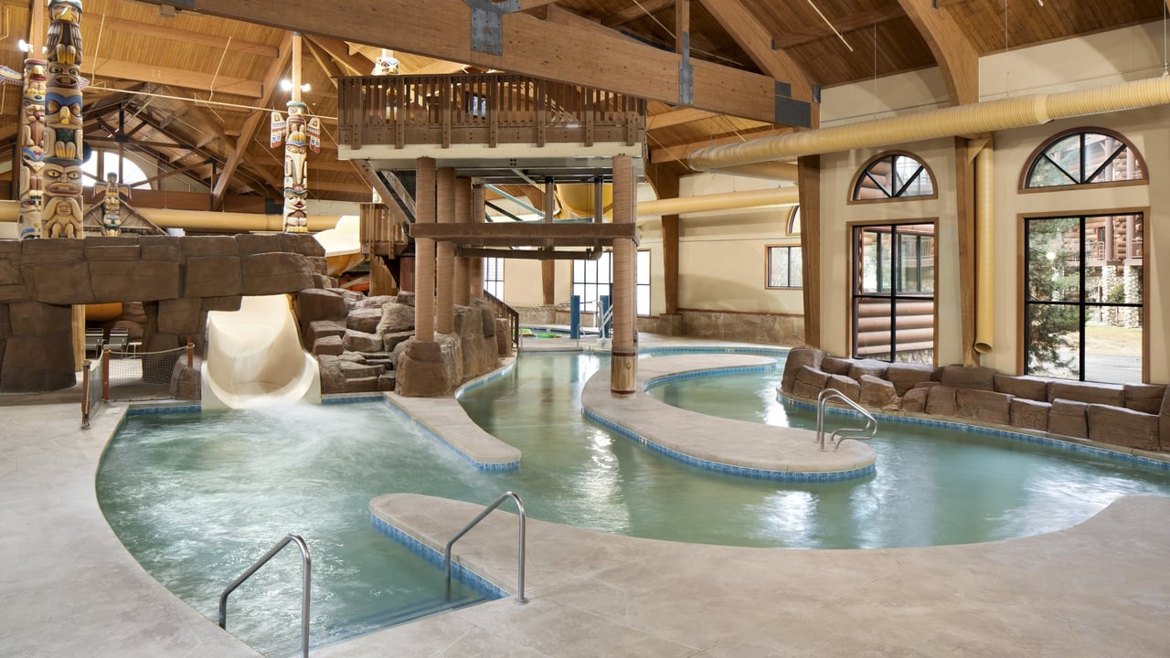 wide shot of lazy river