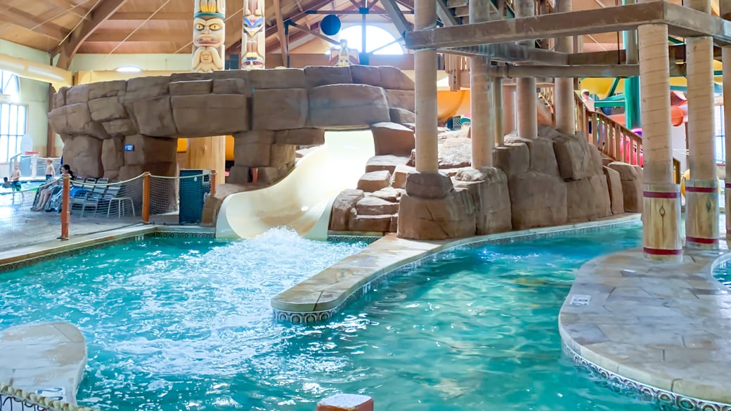 landing area of the Lookout mountain slide