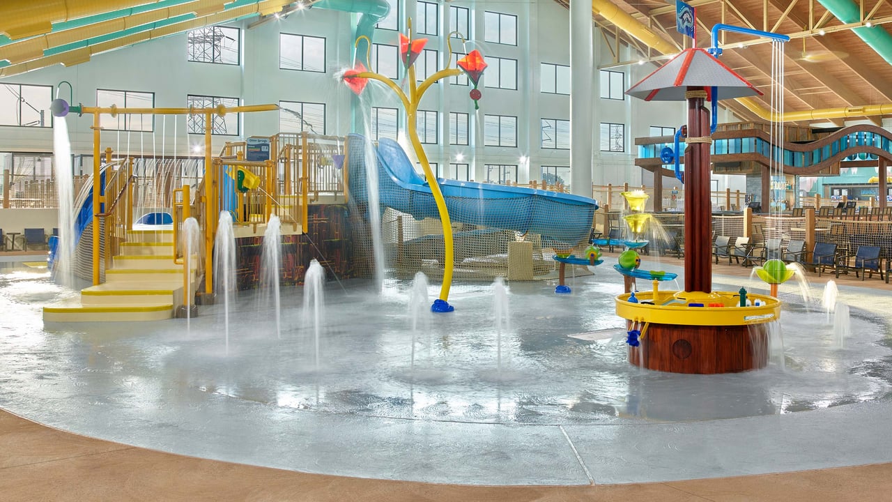 kiddie slides at Great Wolf Lodge Webster TX