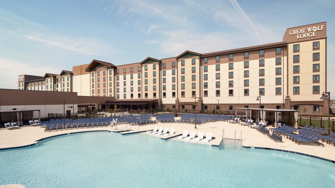 view of an outdoor pool