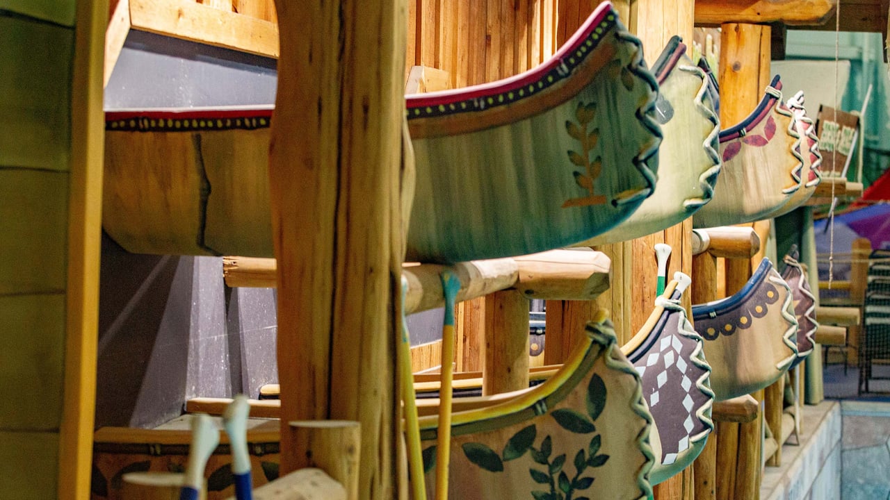 Upclose of a canone wall display