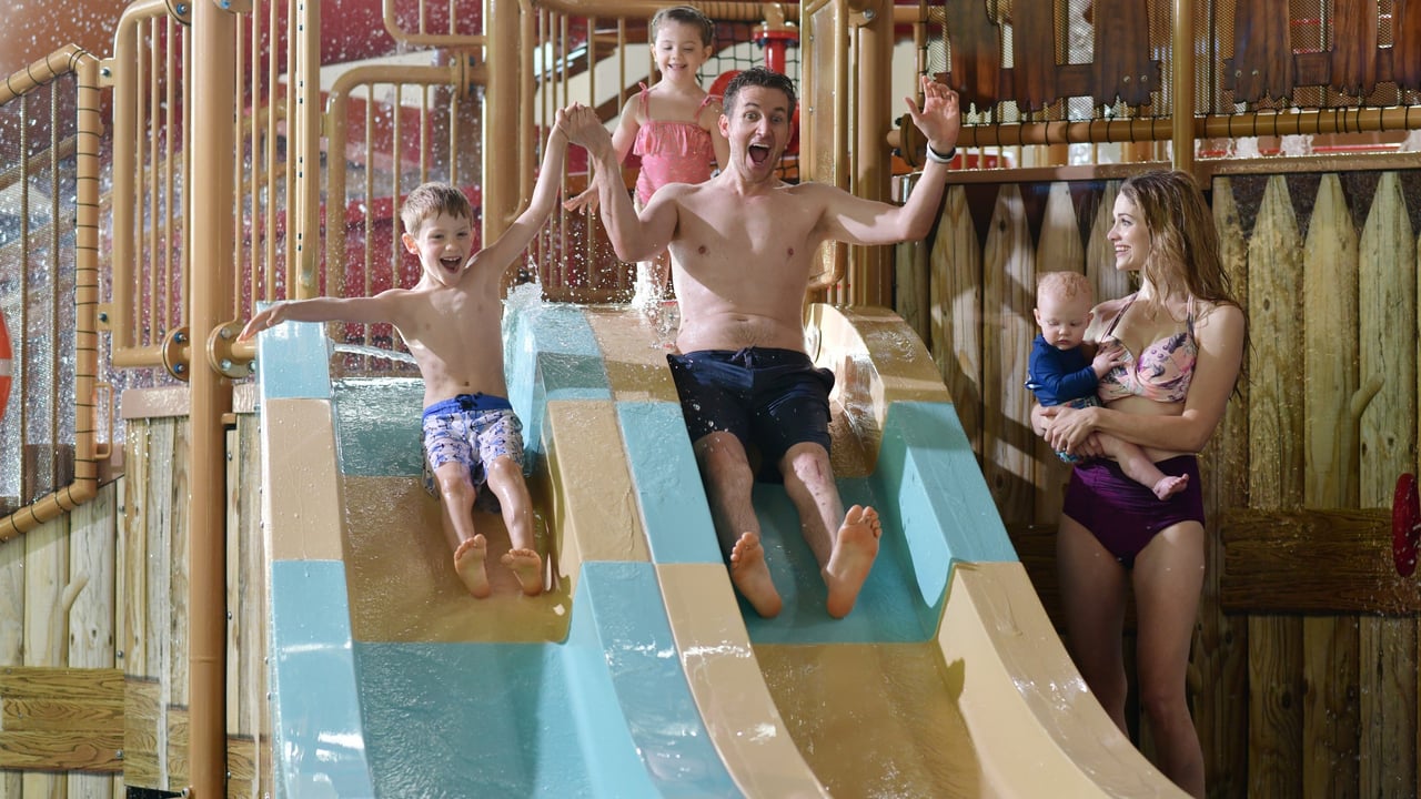 Guest enjoying the ride at Great Wolf Lodge