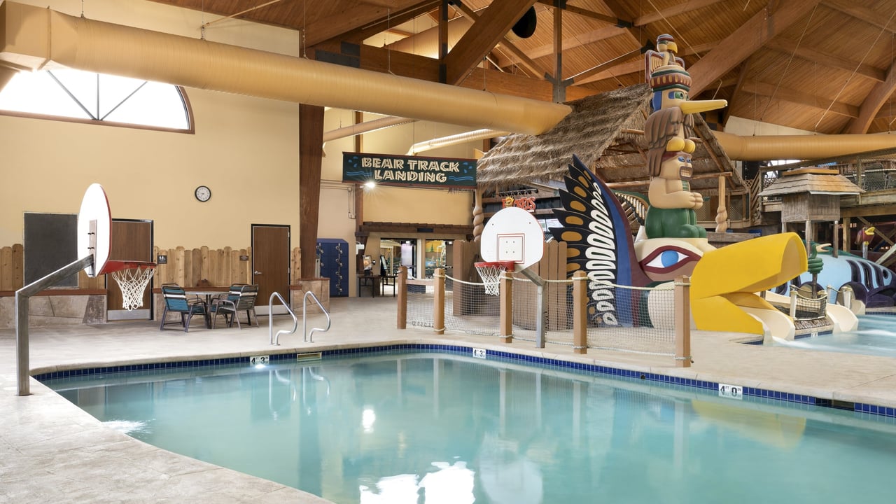 Vibrant indoor waterpark at WD