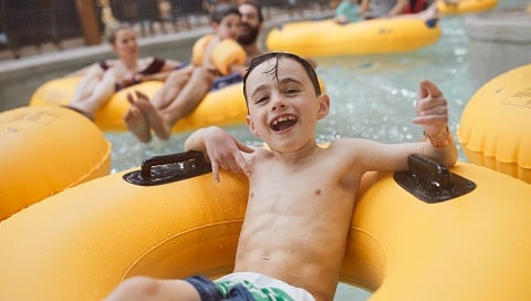 at Great Wolf Lodge indoor water park and resort.