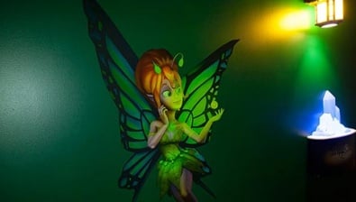 A ShadowQuest character at Great Wolf Lodge indoor water park and resort.