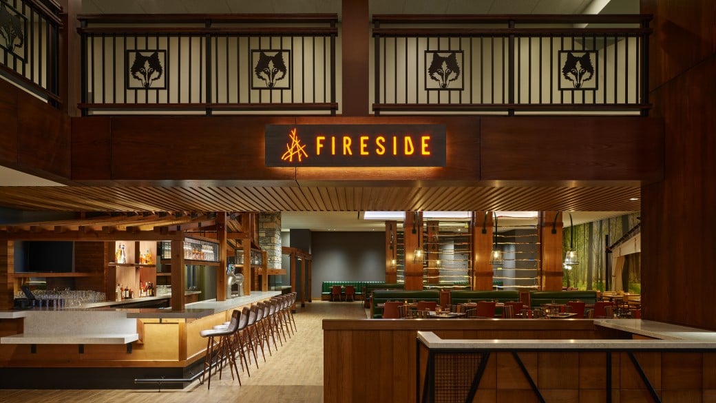 view of dining area for Fireside resturant