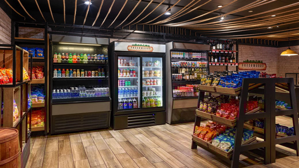 View of Freshwoods Market store front